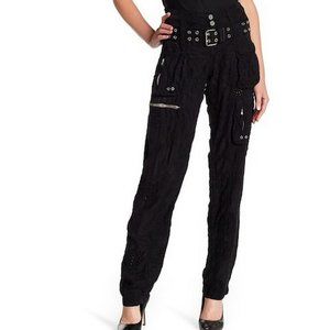 Johnny Was Marika Cargo Pant - Black Crochet *NWOT